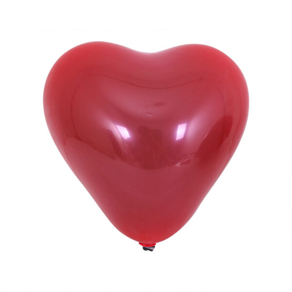 Liebe Herz Ballon rote Farbe, 10 Stück 3