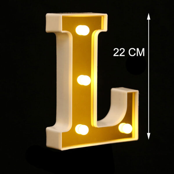 Leuchtende LED Buchstaben XL 22 cm